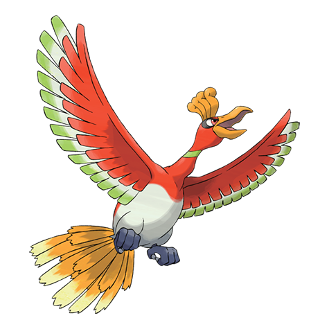 Ho-Oh, the Pokemon HeartGold box legendary